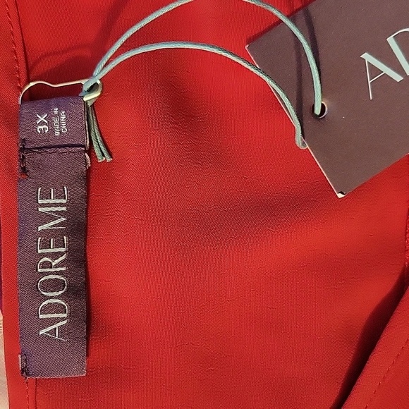 ADORE ME, Red Bay Lake Ruffled Cami, Size:  3X, NWT - Picture 8 of 10